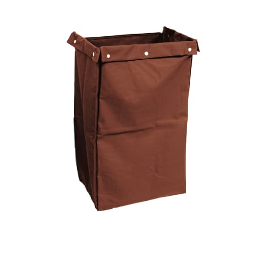 Hospitality 1 Source® Housekeeping Cart Bag Fold Over Flaps, 12x18x30, Brown